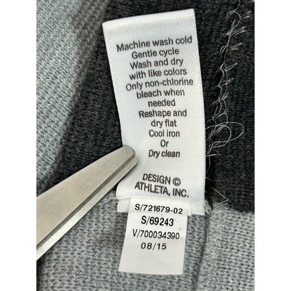 Athleta Boreal Sweater Dress Size XXS Grey Colorblock Wool Blend Fitted Bodycon - Picture 6 of 10